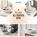 Decorative Fruit Bowl for Home Decor, Keys Centerpiece Coffee Table Entryway Modern White Concrete Handmade Rustic Potpourri Display Aesthetic Serving Vintage Bowls Decor for Kitchen Counter, Candy