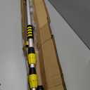 Buyplus 24FT Reach Telescoping Gutter Cleaning Tools 4-16FT Rain Gutter Cleaner Tools From Ground with 3/4" Brass Garden Hose Shut Off Valve, Bendable Flexible Water Wand for Garden Hose, Window