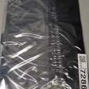 Professional Padfolio with Clipboard, Faux Leather Portfolio Folder Binder, Legal Pad Holder for A4 Letter Size Notepad, Resume, Writing Pad, Ideal Organizer for Business Office Conference, Black