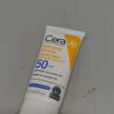 CeraVe 100% Mineral Sunscreen SPF 50, Face sunscreen With Zinc Oxide & Titanium Dioxide, Hyaluronic Acid + Niacinamide + Ceramides, Oil Free, Travel Size 2.5 oz