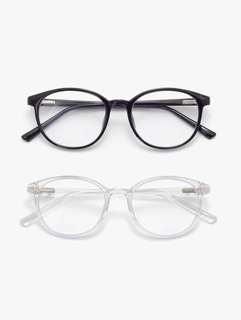 Blue Light Blocking Glasses Round Women Men Computer Glasses Anti Eye Strain/UV/Glare Gaming Glasses