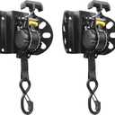 Retractable Ratchet Straps for 2015-2025 Ford F150, Ratchet Straps (2-Pack) Ford F150 Accessories, Tie Down Straps Self Retractable, Heavy Duty(1,500lb Break Strength), 1 Inch x 10 Feet, Black