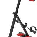 Pedal Exerciser Bike, Fitness Bike with LCD Screen, Adjustable Height(31.1-36.61 in) Knee Pedal Trainer for Seniors, Elder, 110 lbs Load Capacity