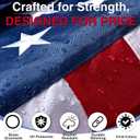 American Flags for Outside 4x6 FT- Heavy Duty US Flag USA Flag with Embroidered Stars, Sewn Stripes & Brass Grommets, Weather-Resistant, 4th of July Decorations