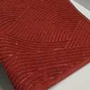 Sturdy Front Door Mat, Absorbent Muddy Dirt Resist Welcome Door Mats Outdoor Indoor, Stain and Fade Resistant, Non-Slip Backing Entry Mat Low Profile Doormat for Entryway, 47 x 32, Red (2'8" x 3'11" (Rectangular))