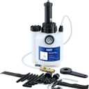 Orion Motor Tech Transmission Fluid Pump, 3L Transmission Filler Pump with 12pc ATF Aluminum Adapters, Manual Transmission Fluid Transfer Pump with Pressure Gauge, Transmission Dispenser Oil Pump Tool