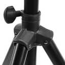 Amazon Basics Adjustable Height Tripod Speaker Stand, Sturdy Steel, Holds up to 99.2 lbs, 52" to 73", Black