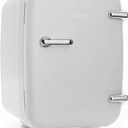 CAYNEL Mini Fridge Cooler and Warmer, (4Liter / 6Can) Portable Compact Personal Fridge, AC/DC Thermoelectric System, 100% Freon-Free Eco Friendly for Home, Office and Car (white)