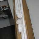 Long Tension Rod 39-144inch White Tension Curtain Rods no Drilling 1.26" Diameter Outdoor Curtain Rod for Patio,Windows,Shower,Doorway,Heavy Duty Spring Rods