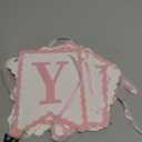 Bow Happy Birthday Banner Decorations, Cute Birthday Banner Garland Party Decor, Coquette Bow Birthday Party Supplies (Pink)