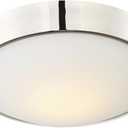 Nuvo 62/774 One Light Flush Mount, 13 inch, Polished Nickel