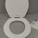 BEMIS 500EC 390 Toilet Seat with Easy Clean & Change Hinges, 1 Pack Round, Cotton White