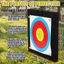 Archery Target - 20'' Foam Targets for Backyard, Bow & Arrow Target with Rope for Recurve Bow Longbow or Compound Bow Shooting Practice