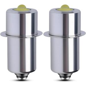 2Pcs 4-12V P13.5S LED Flashlight Bulb Replacement for 4 5 6 Cell Torch Lantern VINTAGE CYCLE BIKE LAMP MOPED LIGHT U.S. Army &Military MX-993/U & TL-122 KPR113 K13 K15 Work Light Maglit Bulbs