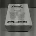 600 Pack 3oz Paper Cups, Disposable Bathroom Navy Floral Small Mouthwash Cups 3 OZ for Barth, Parties, Picnics, Barbecues, Travel and Events.