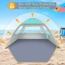 Gorich Beach Tent Sun Shelter for 3 Person with UPF 50 UV Protection, Lightweight & Easy Setup Beach Shade Canopy, Portable Beach Shade Tent Beach Cabana