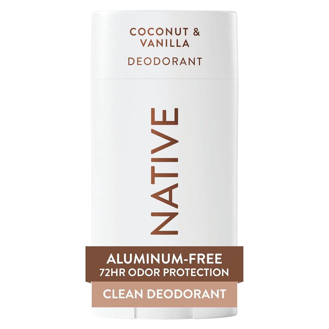 Native Deodorant Contains Naturally Derived Ingredients, 72 Hour Odor Control, Deodorant for Women and Men, Aluminum Free, Coconut & Vanilla 2.65oz