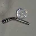 OFFO Shower Arm with Flange, 6 in Wall Mount Replacement Angle Shower Head Arm Wall-Mounted For Fixed Shower Head & Handheld Showerhead, Chrome