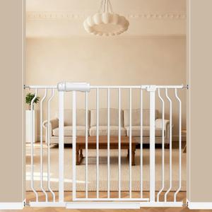 ALLAIBB 29.13-43.3" Extra Wide Pressure Mounted Baby Gate 30" Tall White