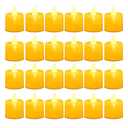 LANKER 24 Pack Flameless Led Tea Lights Candles, Flickering Warm Yellow Battery Operated Electronic Fake Candles, Decorations for Halloween and Festival Celebration (Yellow - 24Pack)missing 1