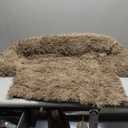 Calming Dog Bed Fluffy Plush Dog Mat for Furniture Protector with Removable Washable Cover for Large Medium Small Dogs and Cats (Small(35x31x5), Camel)