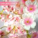 YRIOWMI 10PCS 59FT Artificial Silk Cherry Blossom Garland, Hanging Sakura Flower Vines for Wedding Party Home Arch Office Sakura Decor (Light Pink)