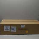 4-Light Kitchen Island Lighting, Farmhouse Pendant Island Light Fixture with Glass Shades, Black and Gold Chandelier for Dining Room, Restaurant, Foyer