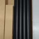 1” Diameter Curtain Rods Itself is 30 to 144 inch 1 Pack Fit 30-142 inch, 66 to 120 inch Window with Heavy Duty Adjustable Rod Matte Black Splicing Metal Extra Long Curtain Rod for Windows