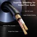 Cable Matters 2-Pack Premium Long XLR to XLR Cables - 35ft, Male to Female Microphone Cable, Oxygen-Free Copper (OFC) Mic Cord, Black