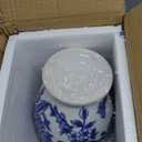 Blue and White Vase, Ceramic Vase for Home Decor 9.4" Chinoiserie Vases for Flowers Blue and White Porcelain Flower Vases for Living Room, Bathroom, Dinner Table Centerpieces
