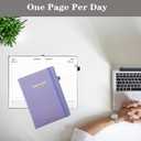 Daily Planner 2025-2026, Academic Planner(July 2025 - June 2026) - One Page Per Day, Daily Monthly Agenda, 5.7" x 8.3" Appointment Book with Hourly Schedule and Monthly Tabs (Purple)