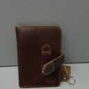 Leather Field Notes Cover for 3.5 x 5.5 in. Notebooks, Case for Moleskine Cahier Pocket Size Notebook, EDC Journal Covers with Pen Holder, Traveling Sketch Wallet, Small Planner, Notepad Accessories