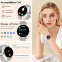 Smart Watch for Women(Answer/Make Calls), 1.27" HD Screen Fitness Tracker with Heart Rate/Sleep Monitor, 130+ Sport Modes IP68 Waterproof Activity Tracking, Smartwatch for Android iPhone, Silver