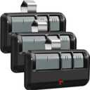 3 Replacement for Liftmaster Chamberlain Sears Craftsman 893MAX Garage Door Opener Remote 3 Pack (Grey)