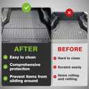 TripleAliners Truck Mat Compatible with 2005-2023 Toyota Tacoma 5FT Accessories, Truck Bed Mat Heavy Duty Custom Fit All Weather Protection TPE Pickup Liner
