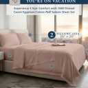 LANE LINEN Luxury 100% Egyptian Cotton Bed Sheets Full Size - 1000 Thread Count, Fully Elasticized Reinforced 15" Extra Deep Pocket Full Sheets, Soft & Comfy Sateen Weave for Silky Finish-Sepia Rose