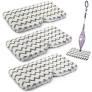 Upgraded Scrub Steam Mop Pad for Shark Steam Pocket Mop S3501 S3601 S2901 S2902 S3550 S3801 S3901 SE450 S3601D S3901D, Steam Mop Replacement Pads for All Hard Floors, 3 Pack