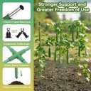 2 Pack Cucumber Trellis, 34"48" Garden Trellis for Climbing Plants Outdoor, A-Frame Vegetable Trellis for Raised Bed, Support for Tomatoes, Squash, Zucchini, Vegetables & Flowers
