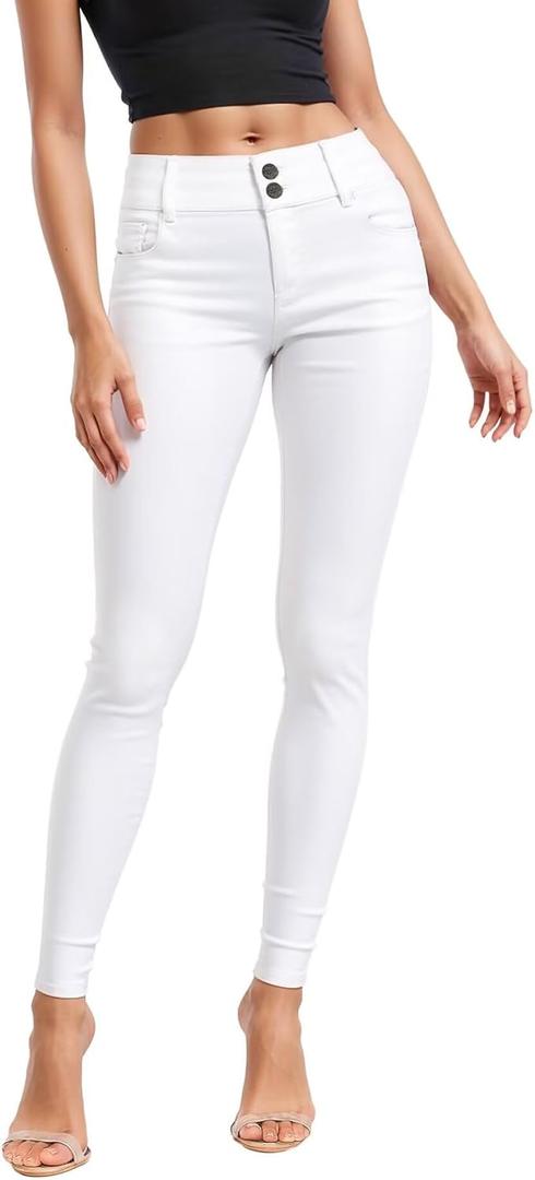 Women's Butt Lift V2 Super Comfy Stretch Denim Jeans P43636SKX White 14