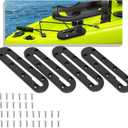 Kayak Track, Kayak Low Profile Track,Kayak Rail, Kayak Accessories Mount Track, Kayak Paddle Holder Kayak Gear Track for Fishing Rod Holde,Fish Finder, Kayak Rod Holder,Anchor Cleats