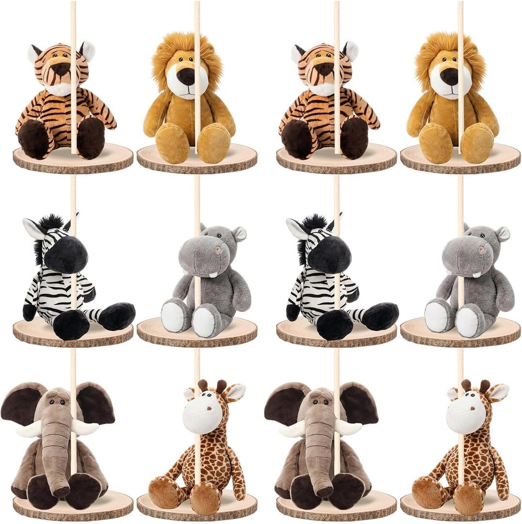 Canlierr 12 Set Animal Centerpieces for Baby Shower Decor
