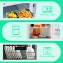 Mooisco Bento Boxes for Adults 1250ML Green Lunch Box Set With Spoon & Fork Durable 3 Compartment Leakproof Lunch Container With 60ML Sauce Container Microwave Dishwasher Safe for On-the-Go Meal,Green