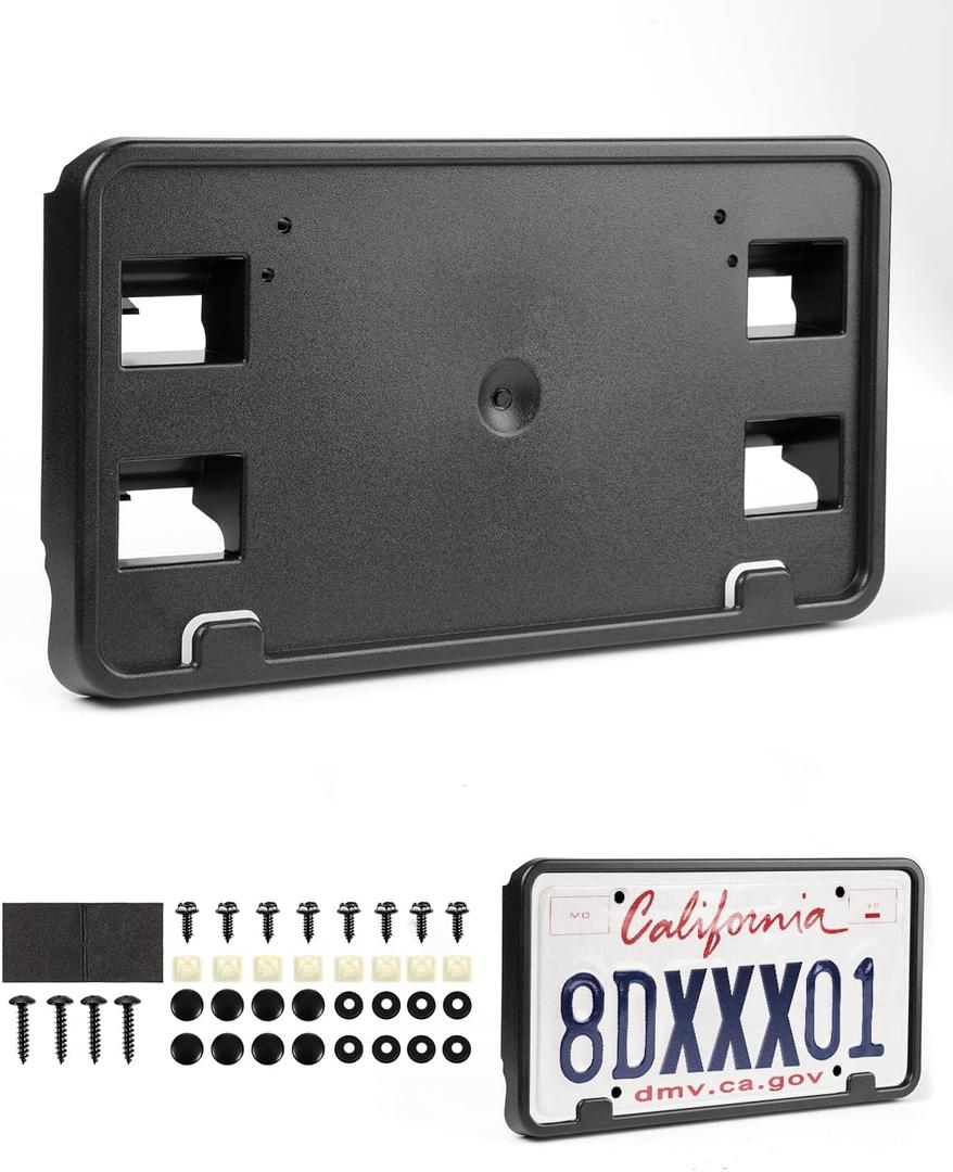 License Plate Frame for Ford F-150 2018 2019 2020,Front License Plate Bracket Holder Mount Replacement FO1068180 JL3Z17A385AA