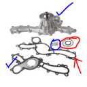 AUQDD AW6037 Professional Water Pump Kit With Gasket Fit For (Engine 4.0L V6 Only) 2005-2011(TO 10/2010) Toyota Tundra /2003-2009 4Runner /2007-2009 FJ Cruiser /2005-2015 Tacoma