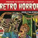 Retro Horror Calendar 2026 Classic Monsters Monthly Wall Calender 12 Month | American Made In The USA