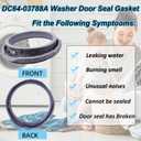 DC64-03788A WF45T6000AW Washer Door Boot Seal Compatible with Samsung Washer Front Loader Door Seal WF45A6400AC, WF45A6400AV, WF45R6100AC, WF45R6300AW/US, WF45R6100AW/US, WF45T6200AW/US, WF45B6300AW