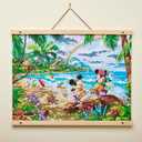 Cra-Z-Art Disney Dreams Collection Deluxe Paint by Number Thomas Kinkade Mickey & Minnie in Hawaii, 20 x 16 inches