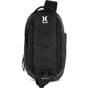 Hurley Men's Crossbody Sling Bag, Black, One Size