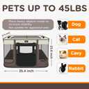 Paw Ballet Foldable Pet Kitten Playpen, Upgrade Waterproof Portable Dog Cat Playpen Kennel Tent for Small Cat Dog, Retractable Shade Cover with Carrying Case, Indoor Outdoor Use for Small Pet.