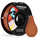 Comgrow PETG 3D Printer Filament 1.75mm, High Precision and Tough 3D Printer Filament 1kg (2.2LBS), Dimensional Accuracy +/- 0.02 mm, Fit Most 3D Printers Brown